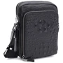 Мужская сумка через плечо Keizer черная (K188510-38bl-black): Фактура Под крокодила, Тиснение, Матовая