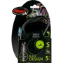 Поводок-рулетка Flexi Black Design S до 12 кг 5 м голубой (4000498033333): Тип шнура Трос