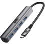 Адаптер ArmorStandart Adapter USB-C to 4xUSB Grey (ARM69364)