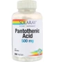 Solaray, Pantothenic Acid, 500 mg, 250 VegCaps (SOR-04381)