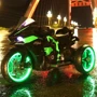 Детский электромотоцикл 3 колесный Bambi Racer Kawasaki 45W черно-зеленый (M 5023EL-2): Максимальная скорость, км/ч 7