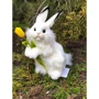 Мягкая игрушка Hansa Белый кролик, серия Puppet, 34 см: Размер, см 34