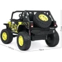 Дитячий електромобіль Джип Bambi Racer, жовтий (M 4878EBLR-6(24V)): Матеріал коліс EVA