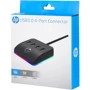 Адаптер HP Adapter USB to 4xUSB3.0 RGB Black (DHC-CT120): Интерфейс подключения USB 3.0