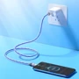 Кабель Hoco Cable USB-C to USB-C U113 Solid 100W 1m Blue фото 3