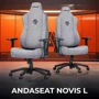 Кресло игровое Anda Seat Novis Gray Fabric Size XL (AD23-XL-01-G-F) фото 10