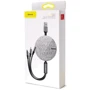 Кабель Baseus USB Cable to Lightning/microUSB/USB-C Fabric Flexible 3.5A 1.2m Gray/Black (CAMLT-BYG1) фото 3