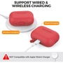 Чехол для наушников AhaStyle Silicone Case with strap Red (X003E41MYX) for Apple AirPods Pro 2 фото 2