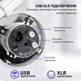 Динамический USB/XLR микрофон Fifine T688W White фото 6