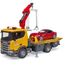 Евакуатор Bruder Scania Super 560R з краном-маніпулятором та автомобілем (03552): Виробник Bruder