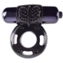 Эрекционное вибро кольцо Vibrating Super Ring Black