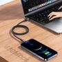 Кабель Usams Cable USB-C to USB-C PD 100W 1.2m Black (US-SJ524) фото 4