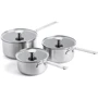 Набір посуду KitchenAid SSS 8 16/18/20 см 1.49/2.13/3.11 л 20+28 см (CC004221-001): Матеріал корпусу Нержавеющая сталь