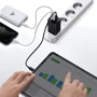 Зарядний пристрій Baseus Wall Charger GaN2 2xUSB-C+USB 65W Black with USB-C Cable (CCGAN2P-B01) фото 7