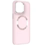 Чехол для iPhone TPU Case Bonbon Metal Style with MagSafe Light Pink for iPhone 15 Plus