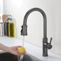 Смеситель для кухни Lefton Automatic Sensor & Pull-Down Kitchen Faucet - KF2210 Grey: Тип излива выдвигающийся излив