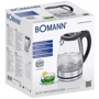 Электрочайник Bomann WKS 6032 G CB: Покрытие нагревательного элемента (материал) нержавеющая сталь