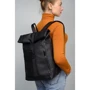 Женский рюкзак Sambag RollTop Mini 0SH черный (24108001): Фактура Матовая, Гладкая