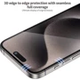 Защитное стекло для iPhone Blueo Tempered Glass Hot Bending Black for iPhone 15 Pro Max: Материалы стекло
