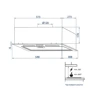 Витяжка Minola HBI 5263 WH GLASS 700 LED Line: Управління механічне