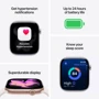 Apple Watch Series 11 GPS + Cellular 42mm Rose Gold Aluminium Case with Light Blush Sport Band - S/M (MF8E4)