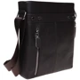 Чоловіча сумка планшет Borsa Leather темно-коричнева (1t15502m-brown)