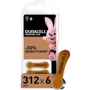 Батарейки Duracell ZA312 bat(1.4B) Zinc Air 6 шт (5007516)