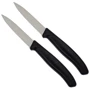 Набір кухонних ножів Victorinox SwissClassic Paring 8см чорний 2шт (6.7633.B)