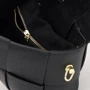 Женская сумка через плечо Borsa Leather черная (K12118bl-black): Фактура Зернистая, Матовая