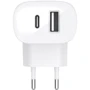 Зарядное устройство Belkin Wall Charger USB-C and USB 32W White (WCB008VFWH): Особенности Power Delivery (PD), Быстрая зарядка, USB-C