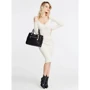 Женская сумка тоут Guess Lias Girlfriend Satchel черная (HWVG7670060-BLA): Фактура Зернистая, Матовая