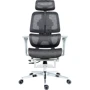 Кресло GT Racer B-2450 White/Gray: Регулировки Угол наклона спинки, Высота подголовника, Высота спинки, Глубина сиденья, Высота сиденья