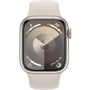 Apple Watch Series 9 41mm GPS Starlight Aluminum Case with Starlight Sport Band - M/L (MR8U3) : Материал корпуса алюминий