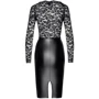 Платье Noir Handmade F295 Euphoria lace and wetlook midi dress Вlack, XXL