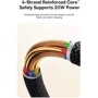 Кабель Baseus Cable USB-C to Lightning Dura Series 20W 1m Black/Gold (P10377800U01-00) фото 13