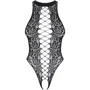 Ажурное боди с вырезом Obsessive B129 black S/M/L