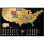 Скретч-карта США Travel Map USA Black (Eng) фото 5