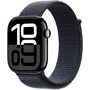 Apple Watch Series 10 42mm GPS + Cellular Jet Black Aluminium Case with Ink Sport Loop (MWX83)