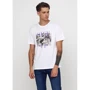 Футболка H&M 6303237 XL белая с принтом