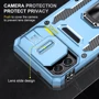Чохол для телефона Mobile Case Camshield Army Ring Light Blue для Samsung A057 Galaxy A05s: Матеріал силикон + поликарбонат