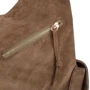 Женская сумка хобо Laskara коричневая (LK-DM230-khaki): Застежка Молния