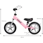 Беговел Kidwell REBEL Pink (4002): Колеса надувные