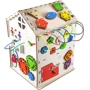 Дом большой развивающий GoodPlay Бизидом 35х35х50 с подсветкой (B009)