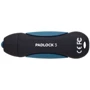 USB-флешка Corsair 16GB Padlock 3 USB 3.0 Black / Blue (CMFPLA3B-16GB): Максимальна швидкість читання, МБ / с 70