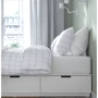 Каркас кровати с ящиками ІКЕА NORDLI 140х200 см (403.498.47) фото 3