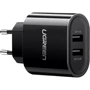 Зарядное устройство Ugreen Wall Charger 2xUSB CD104 3.4A Black (20383)