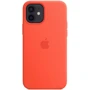 Чехол для iPhone Apple Silicone Case with MagSafe Electric Orange (MKTR3) for iPhone 12/iPhone 12 Pro: Цвет оранжевый