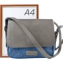 Женская сумка почтальонка Laskara разноцветная (LK-10245-silver-denim): Тип Сумки