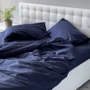 Комплект постельного белья SoundSleep Stripe Sense Dark Вlue сатин-страйп евро (94131376): Размер евро