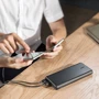 Внешний аккумулятор ANKER Power Bank PowerCore 26800mAh Black (A1277H11): Кабели/переходники для смартфонов в комплекте micro USB